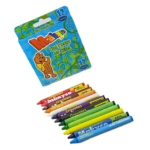 12 Crayones Redondos Gruesos Makyco - La Universal papelerías